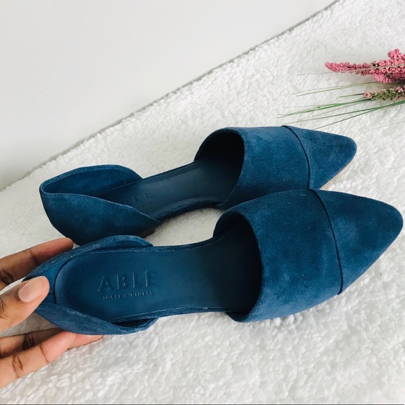 Able Sarai Pointed Leather Flat - Picture 4 of 9